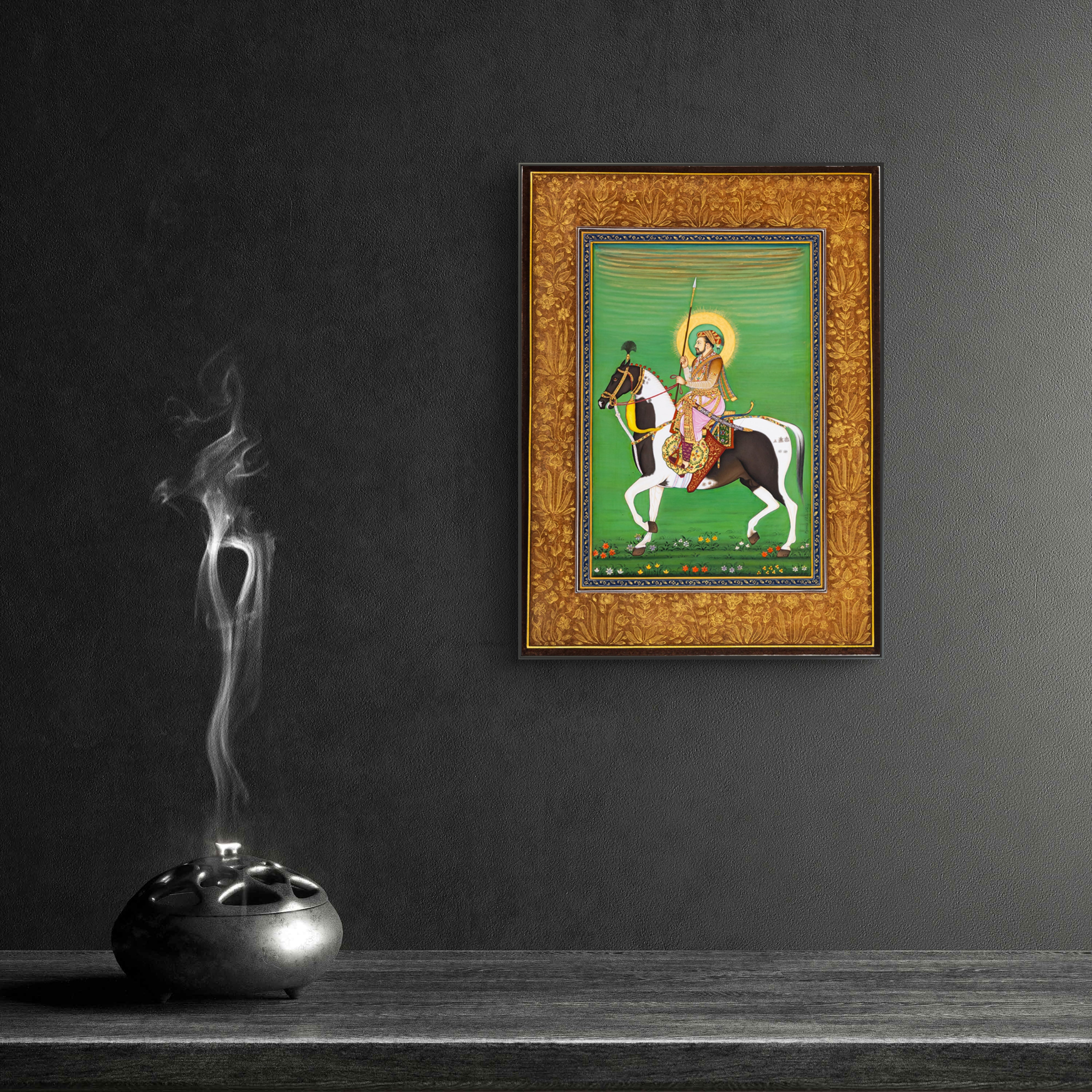 The Emperor's Horse (Unframed Miniature Painting)