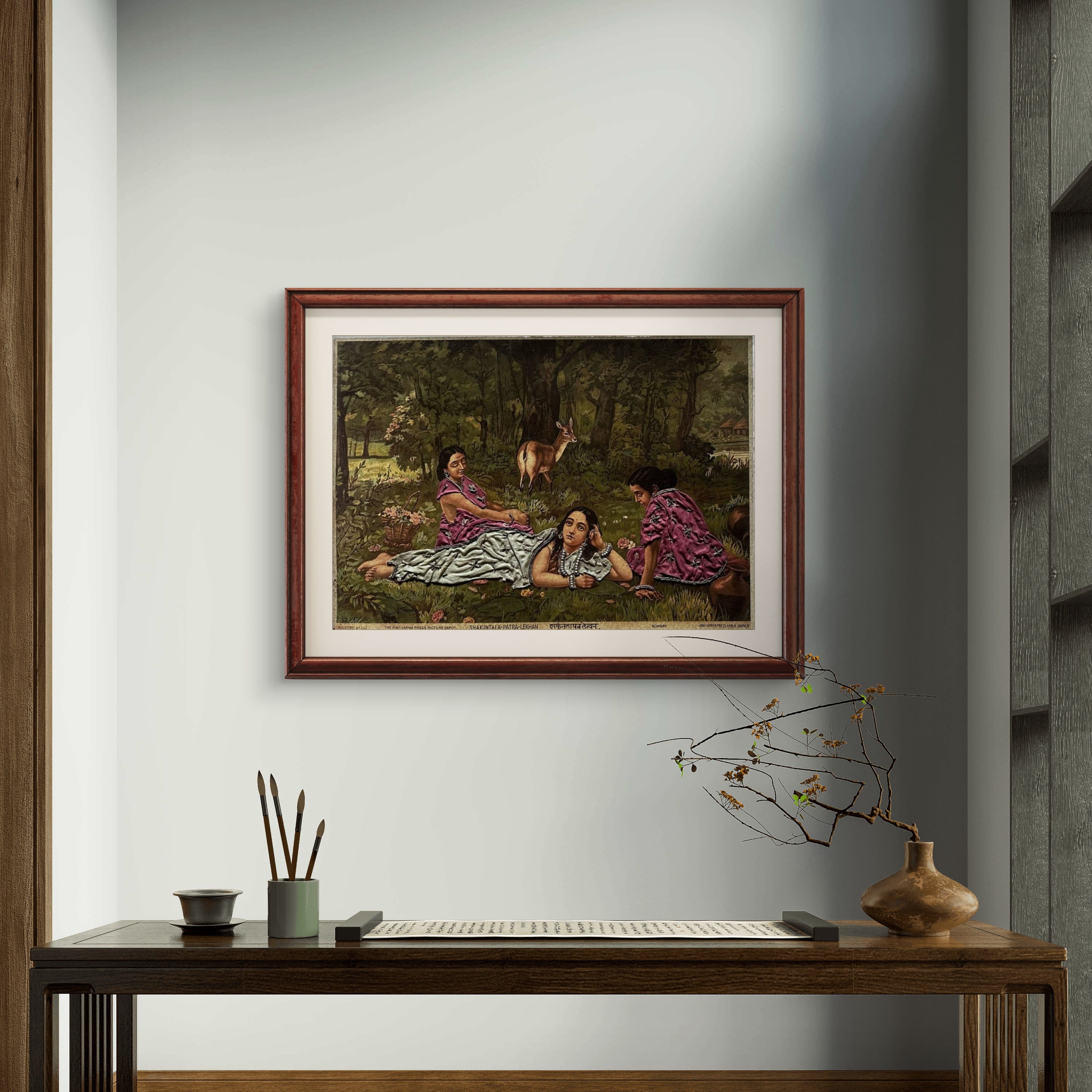 Sakuntala Patra Lekhan (Framed)