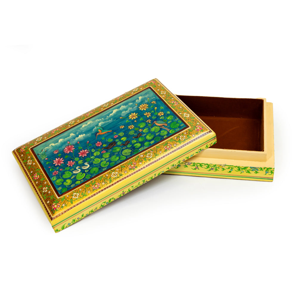 Morning Garden Papier Mache Box