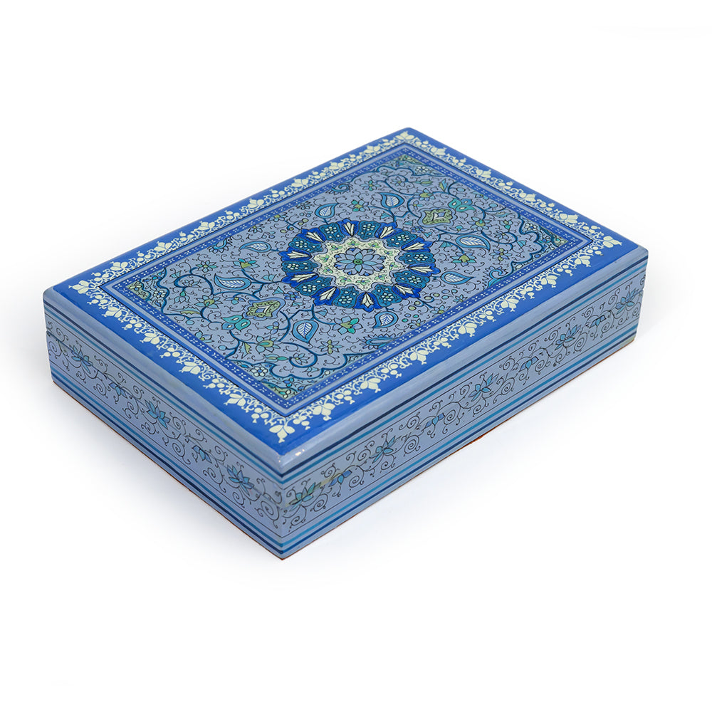 Woven Moonlight Papier-mâché Box