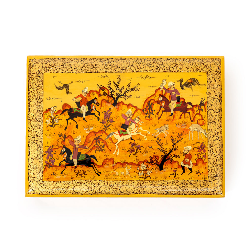 The Hunt Papier-mâché Box