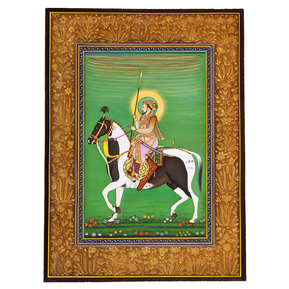 The Emperor's Horse (Unframed Miniature Painting)