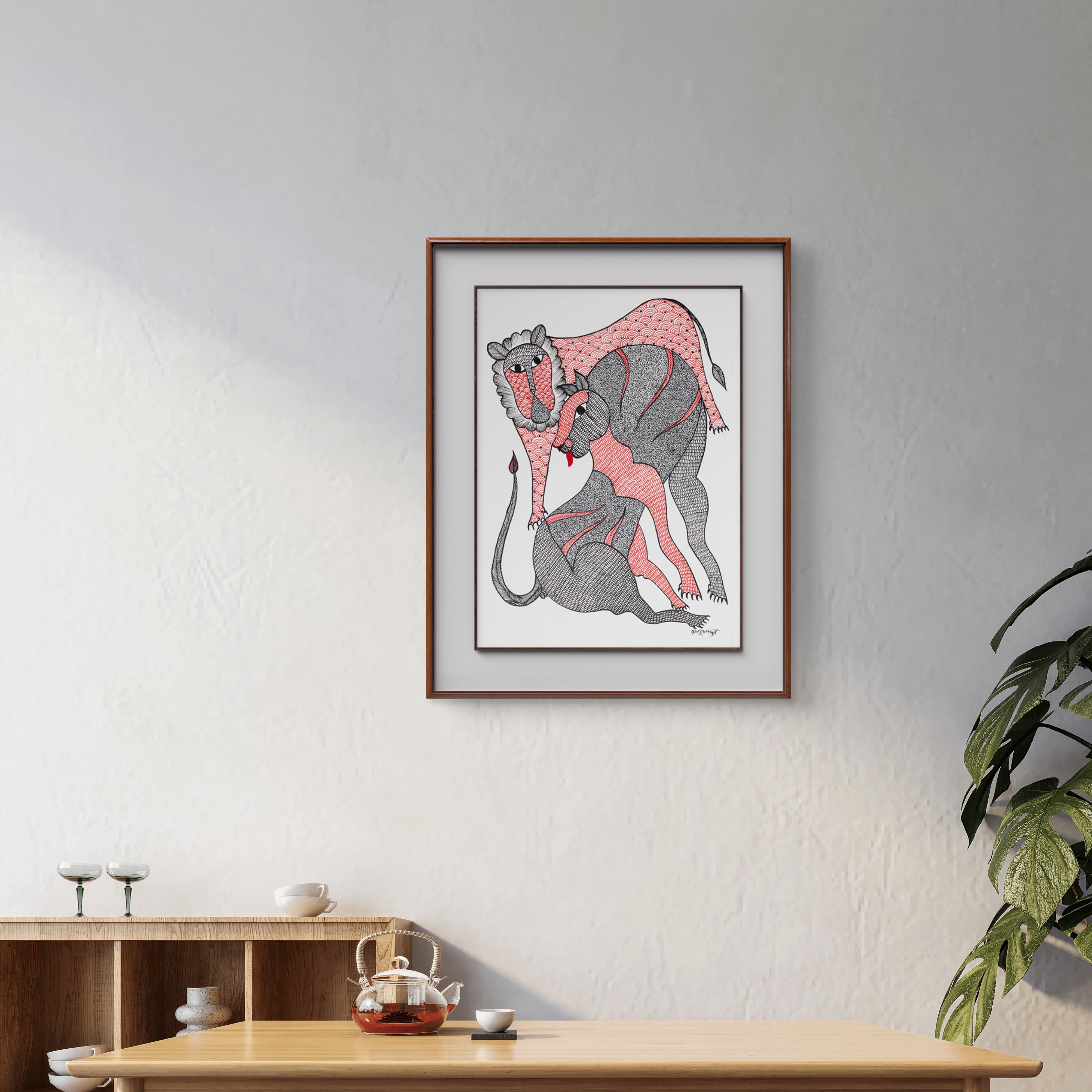 Wild Beasts (Gond, Unframed)