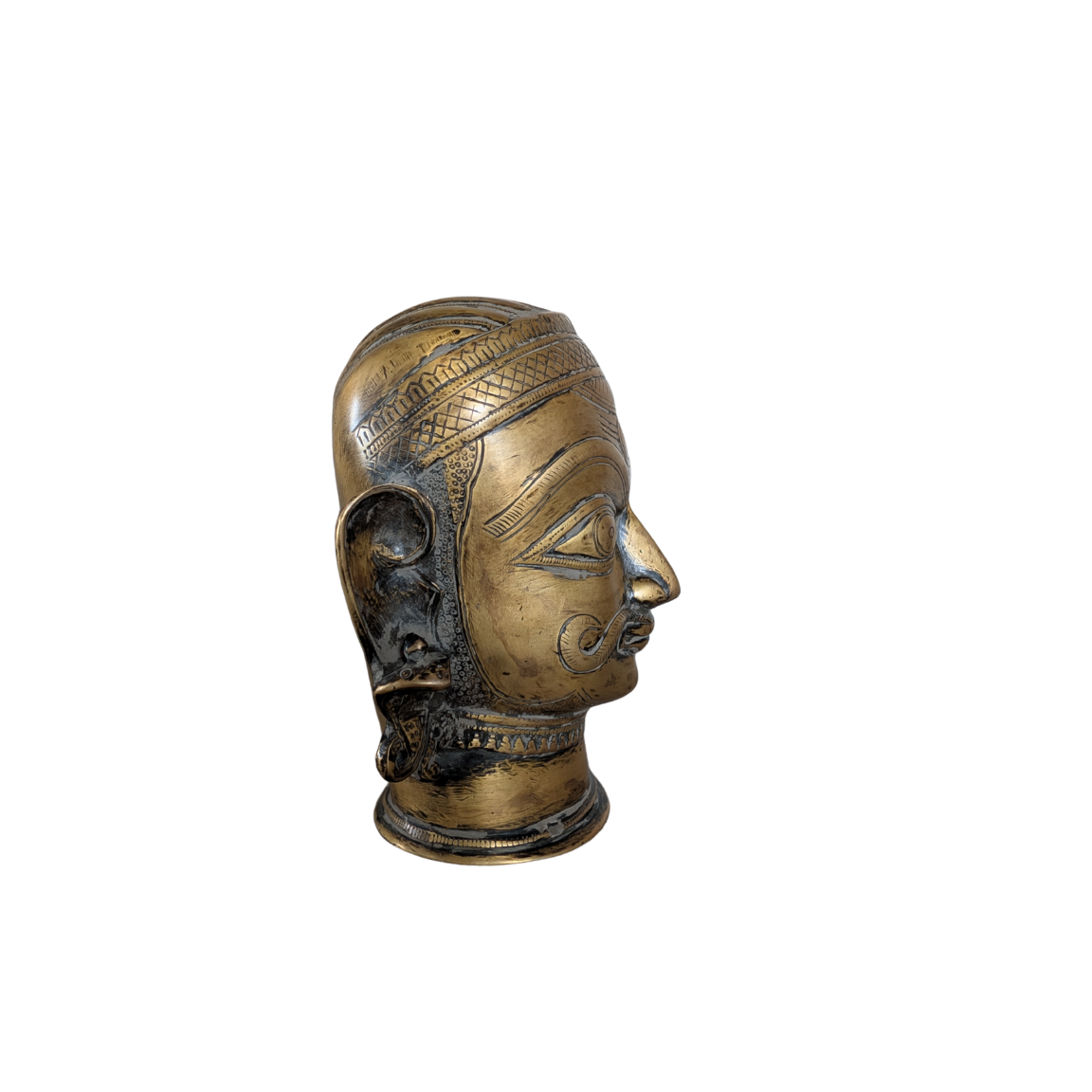 Brass mukhalingam head sculpture 