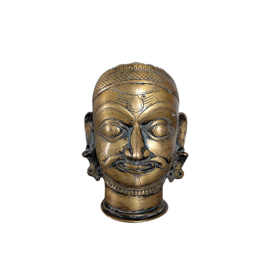 Brass mukhalingam head sculpture 
