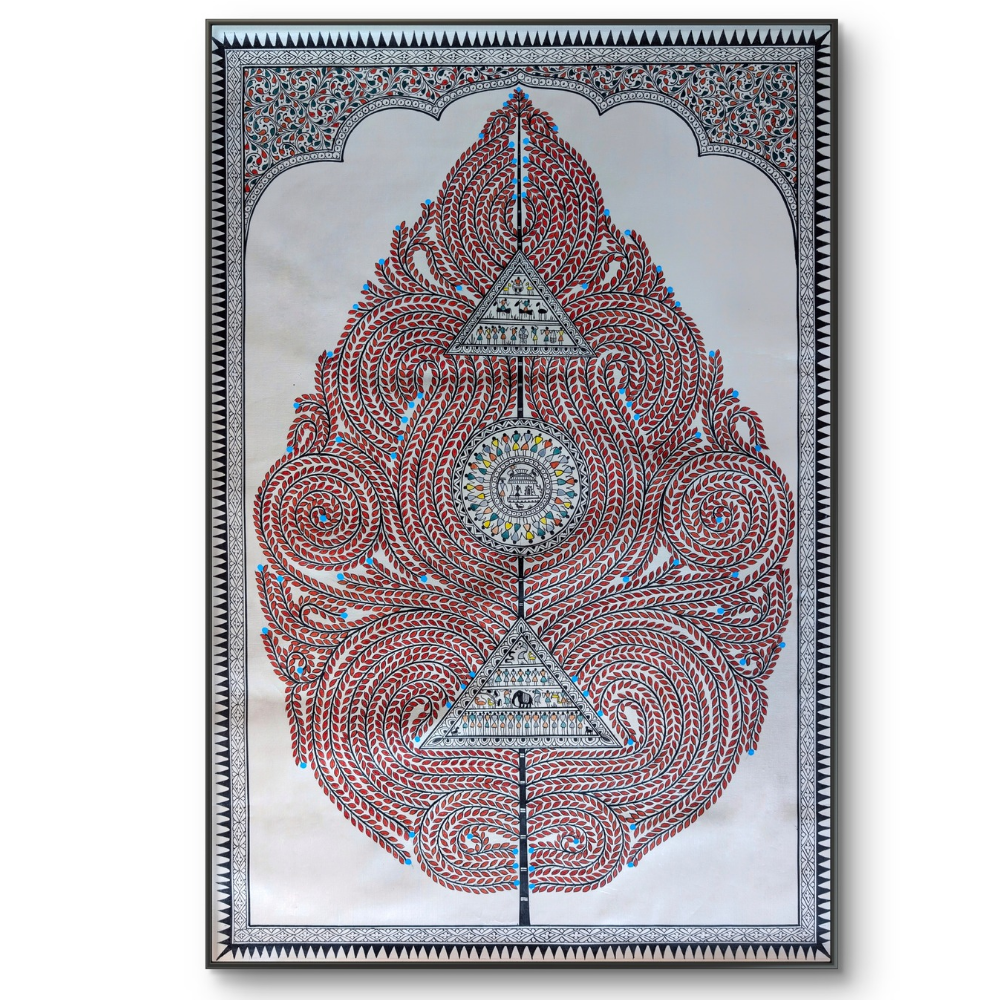 Sacred Symmetry Pattachitra (Unframed)