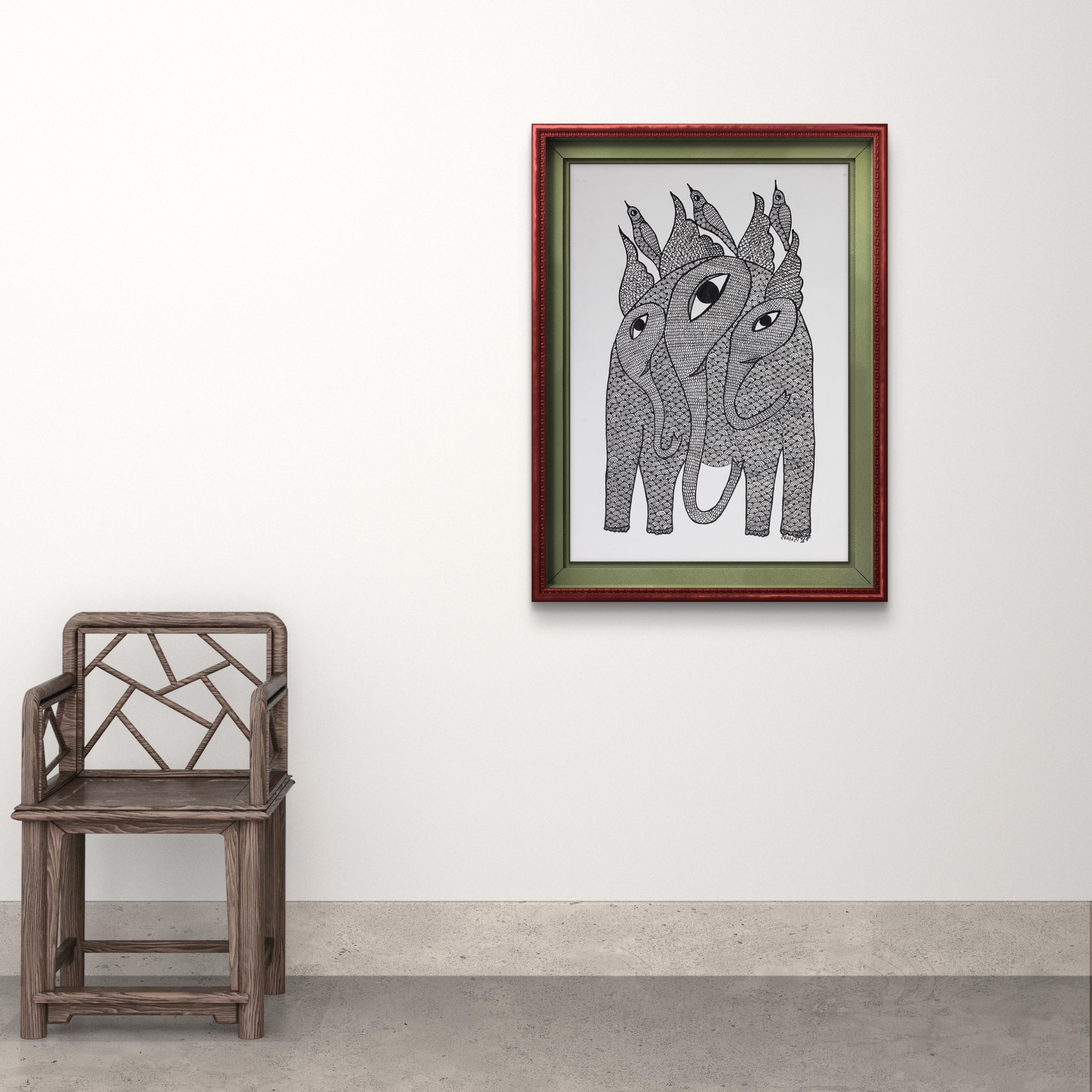 Tusker Tales (Gond, Unframed)