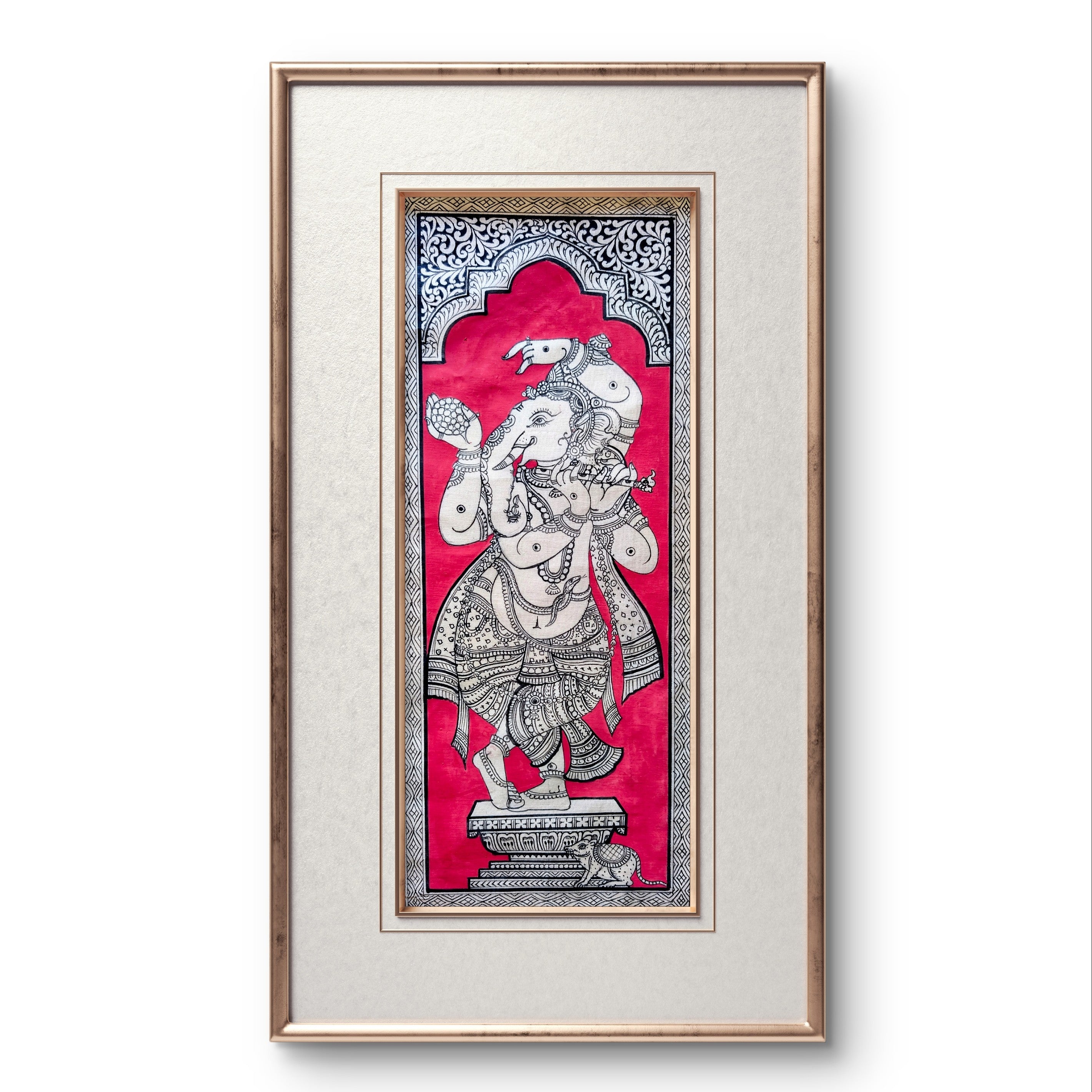 Dancing Ganesha Patta Chitra (Unframed)