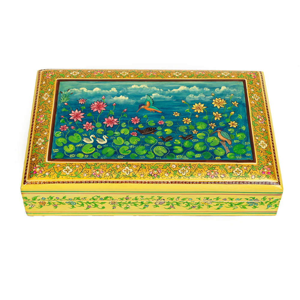 Morning Garden Papier Mache Box