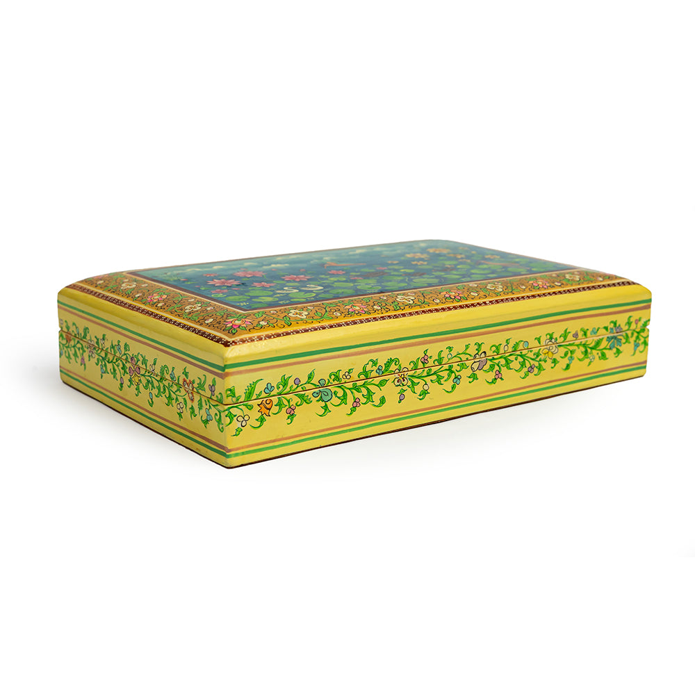 Morning Garden Papier Mache Box
