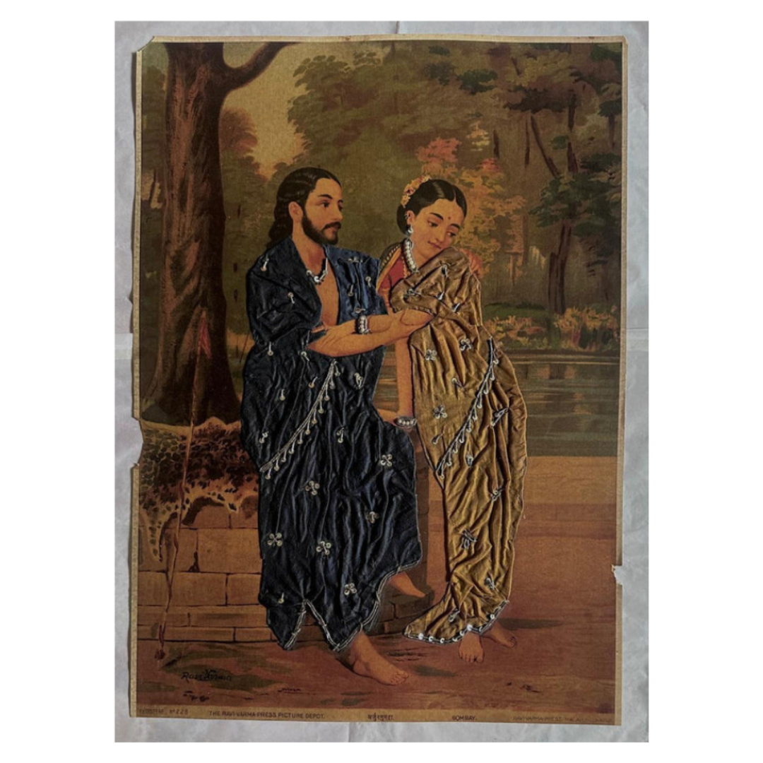 Subhadra and Arjuna (Unframed, Print)