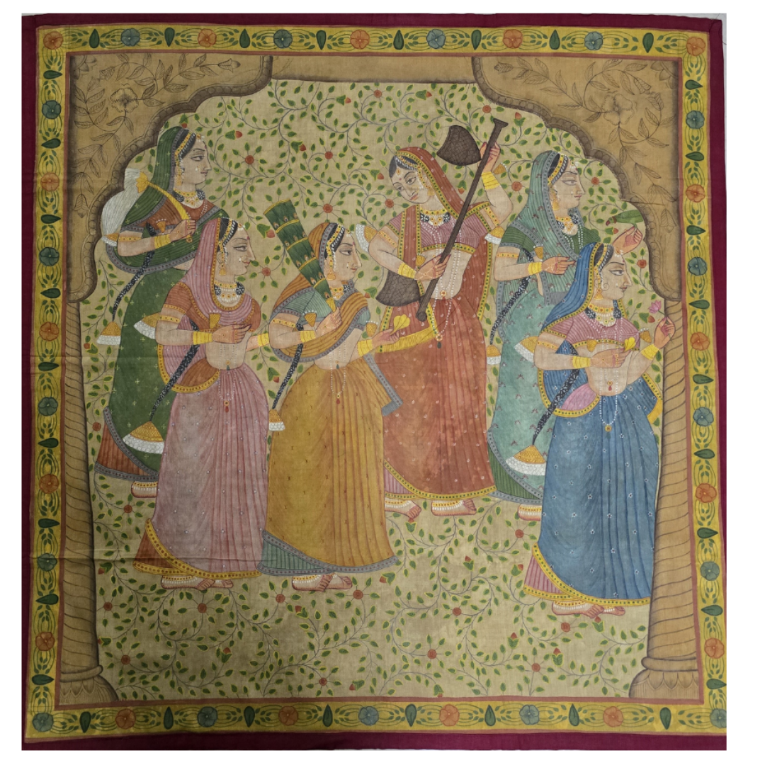 Gopis In Celebration (Unframed)