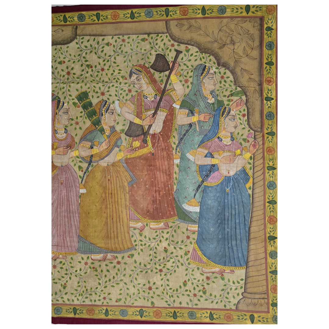 Gopis In Celebration (Unframed)
